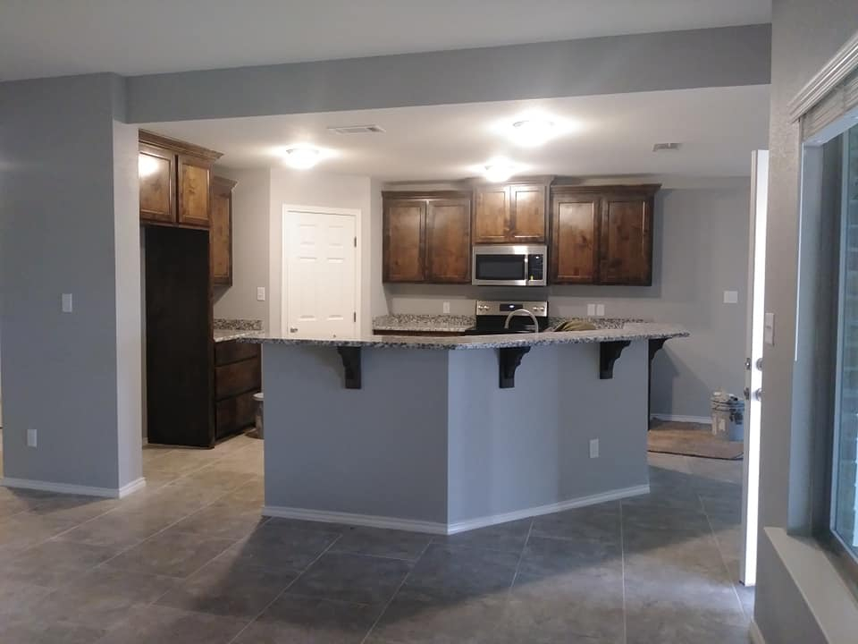 Custom deck construction with quality wood and railing